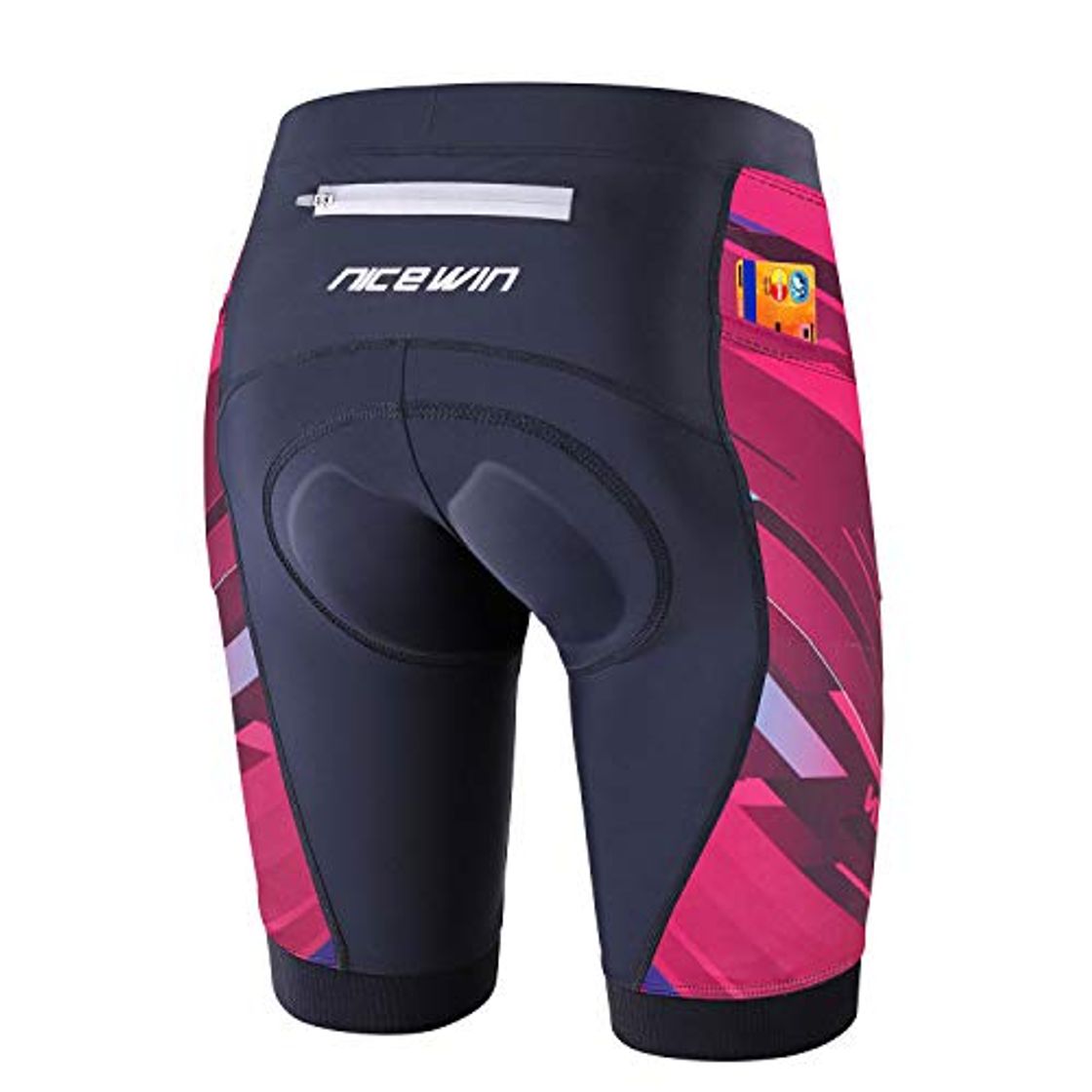 Moda NICEWIN Shorts Biker para Mujer Mallas Acolchadas para Ciclismo Leggings Cortos para Montar en Cintura Alta