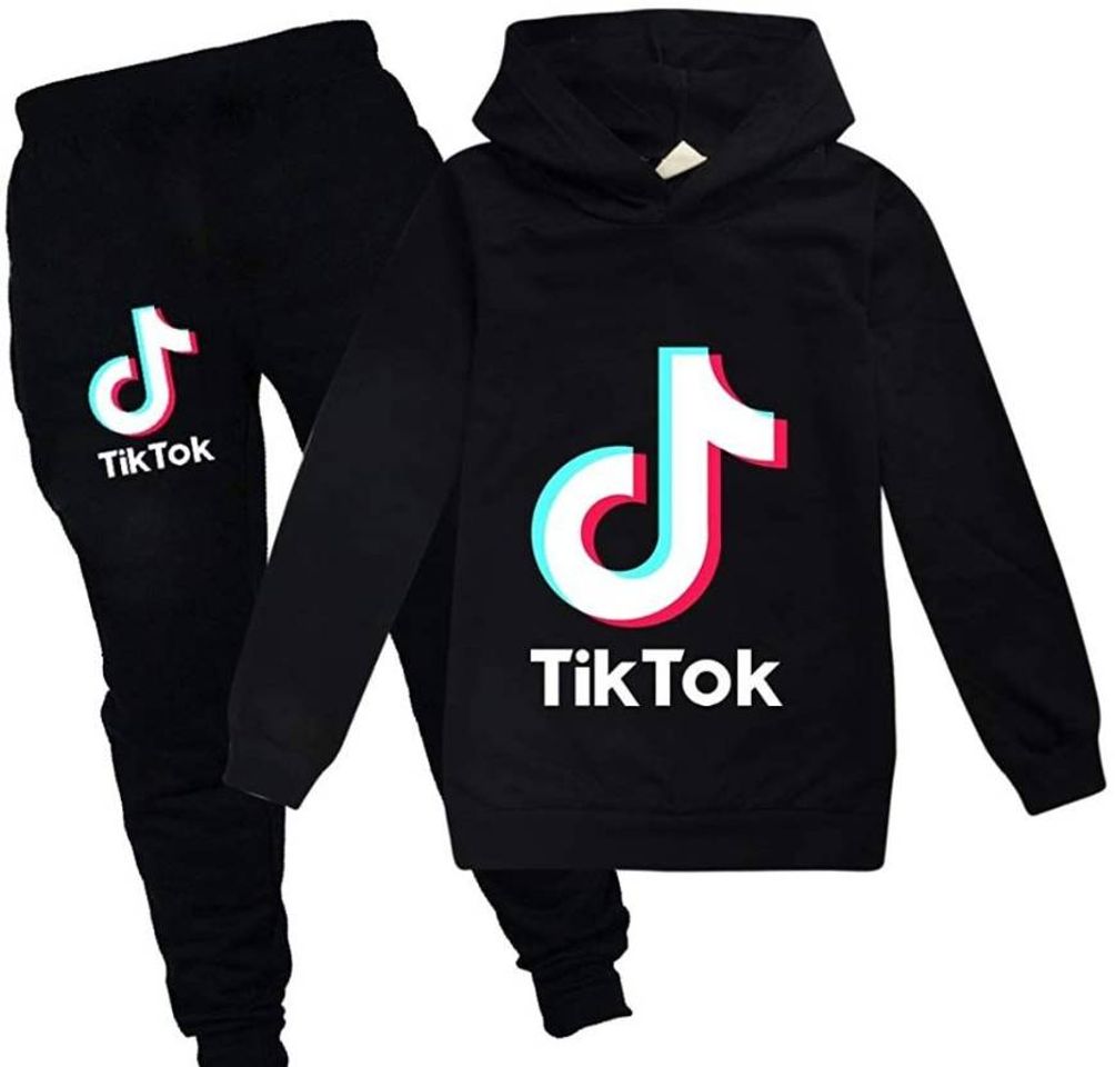 Fashion ALAMing TIK Tok Sudadera Unisex con Capucha para niñas Negro Negro