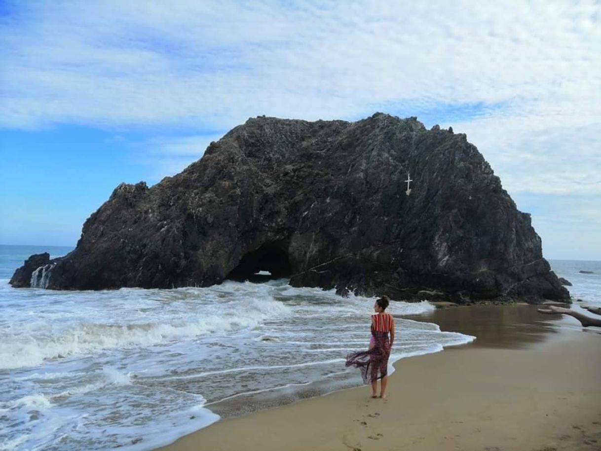 Lugar Playa Piedra De Tlacoyunqe