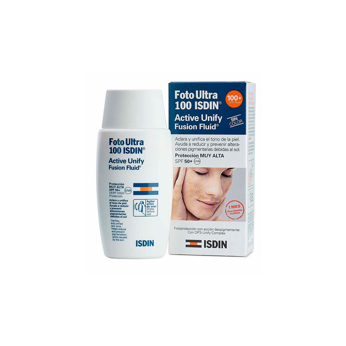 Beauty Foto Ultra 100 ISDIN Active Unify COLOR Fusion Fluid SPF 100+