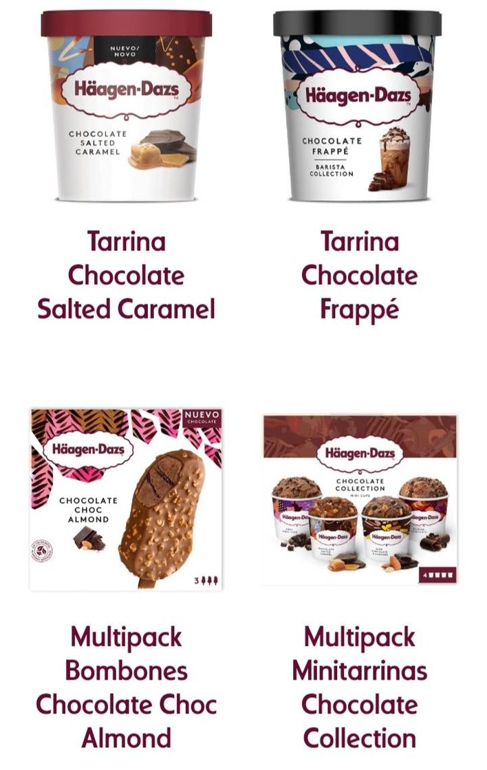 Social Häagen-Dazs: Productos y sabores de helado