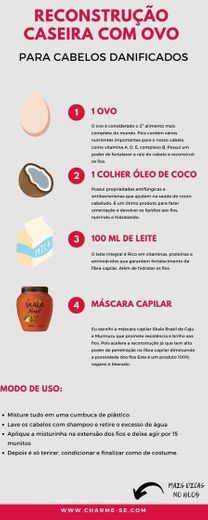 receita capilar caseira 