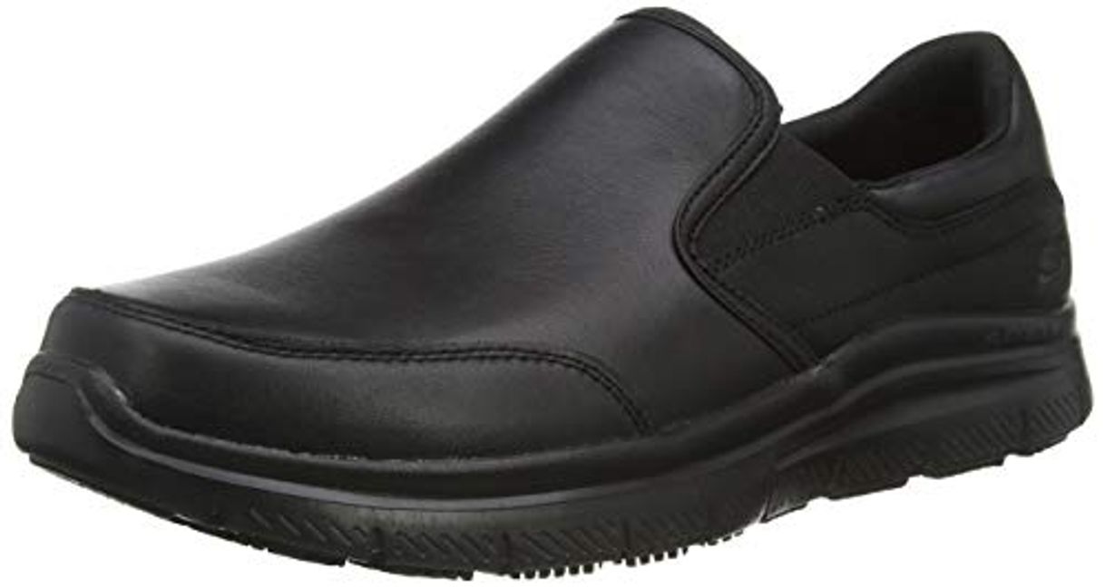 Social Skechers Flex Advantage Sr, Cordless Shoes for Men, Black