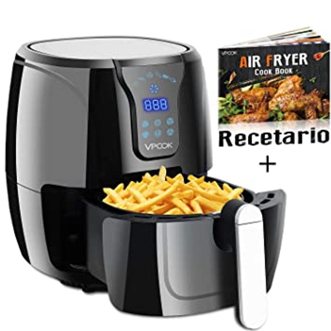 Social Ninja Air Fryer, Freidora sin Aceite [AF100EU] 4 funciones de cocción, Asar,