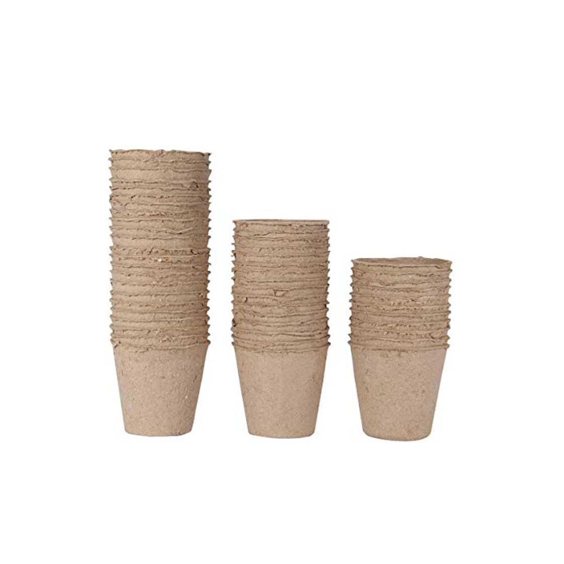 Product WARKHOME 48 Unidades Macetas de Fibra Biodegradable,Turba Macetas para Plantasde de Semillero,