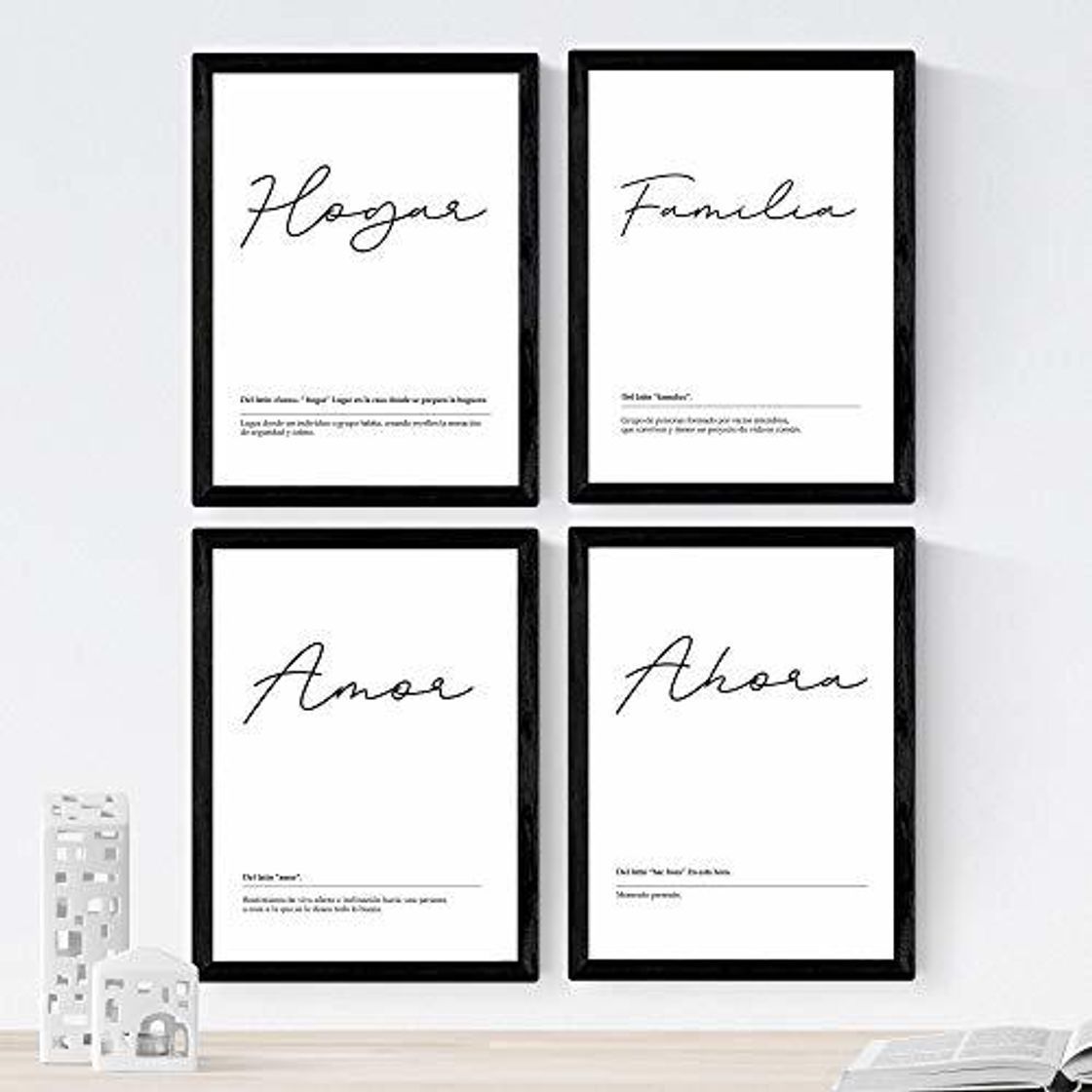 Social Nacnic Set de 4 láminas de Palabras Mi Hogar