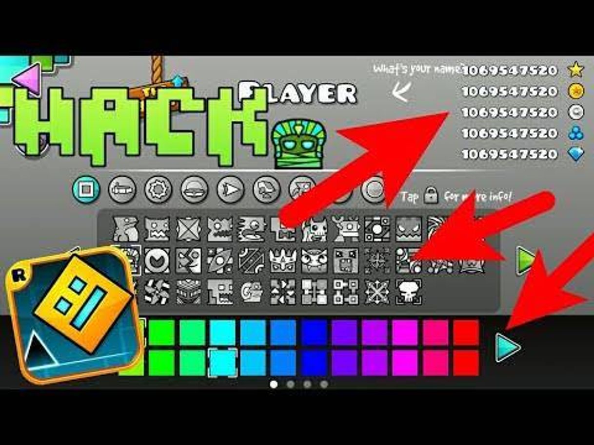 Videojuegos Geometry Dash Mod Todo Desbloqueado