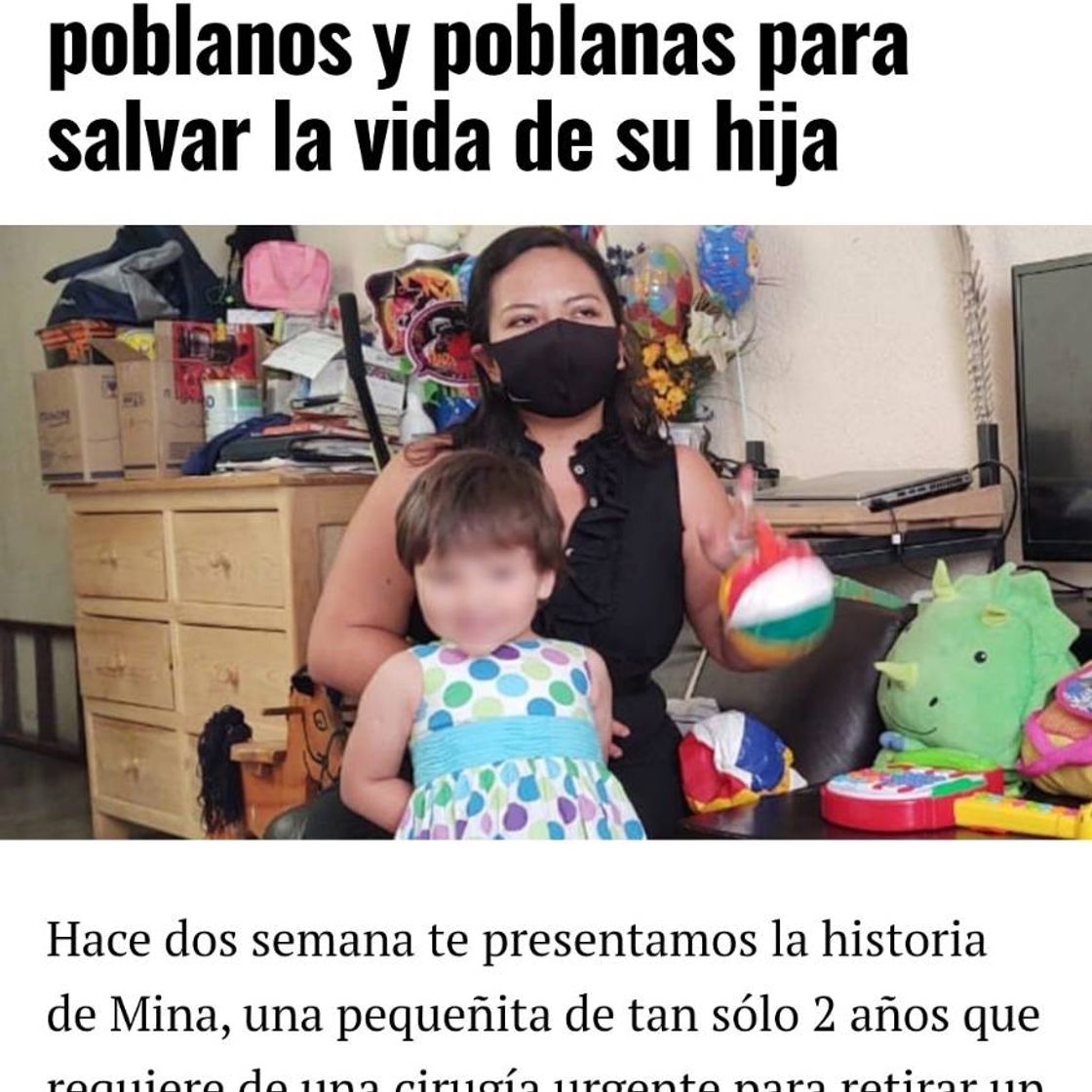 Fashion Mina es una bebé de 02 años con un tumor. Ayudala!!! 