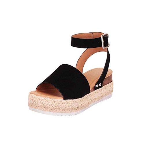 Sandalias Mujer Verano 2019 Zapatos de Plataforma Mujer Cuña Zapatos de Boca