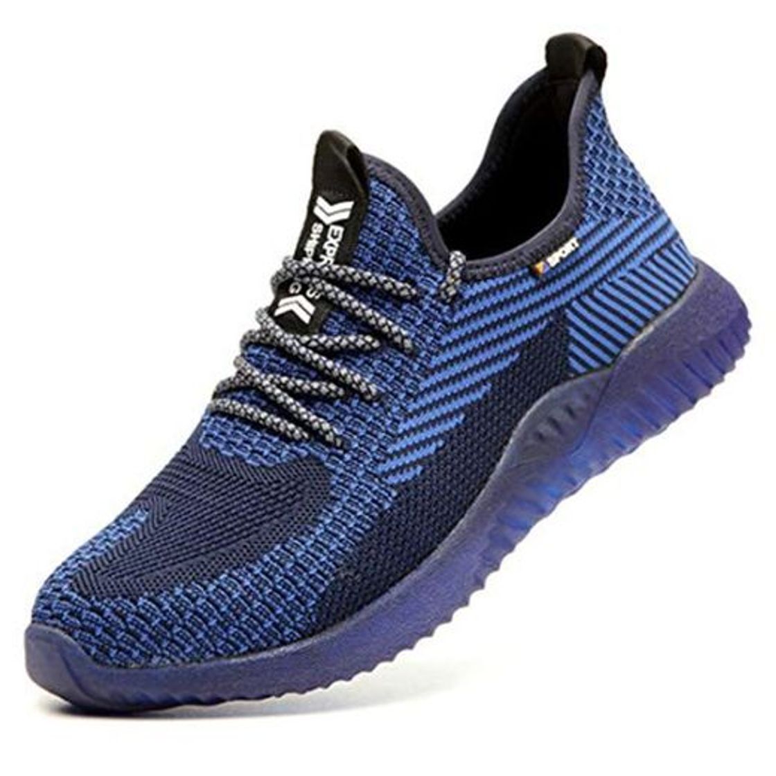 Social Zapatos de Seguridad para Hombre Zapatillas Zapatos de Mujer Seguridad de Acero Ligeras Calzado de Trabajo para Comodas Unisex Zapatos de Industria y Construcción Azul 43