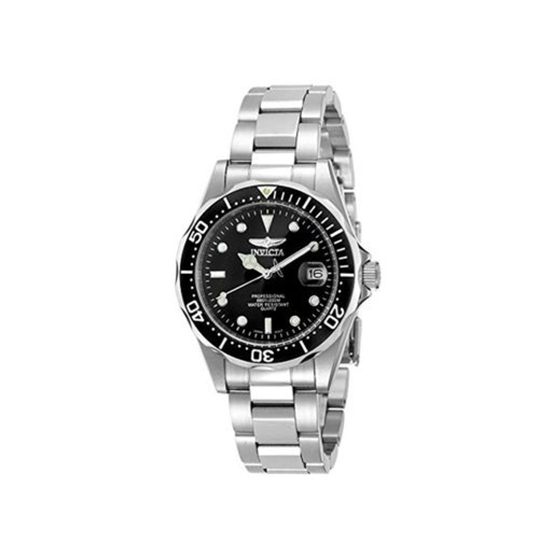 Social Invicta 8932 Pro Diver Reloj Unisex acero inoxidable Cuarzo Esfera negro
