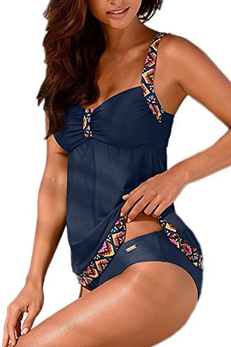 Product Tankinis Mujer Traje de Baño de Dos Piezas Conjunto Push up Bikini