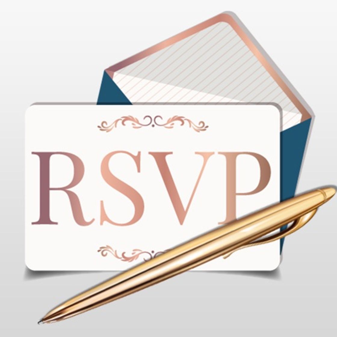 App Rose Gold Invitation Maker