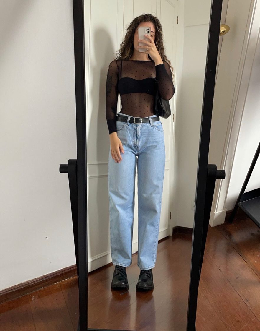 Moda Calça jeans + Tule