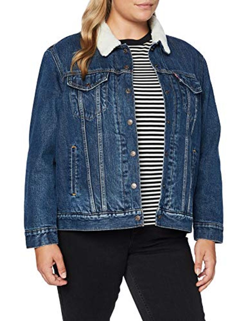 Moda Levi's Plus Size Pl Ex BF Sherpa Trucker Chaqueta