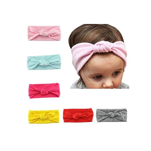 HBF 6 PiezasTurbantes Para Niñas Venda De Pelo Bebe Accesorio Para El Pelo Bebe Niñas