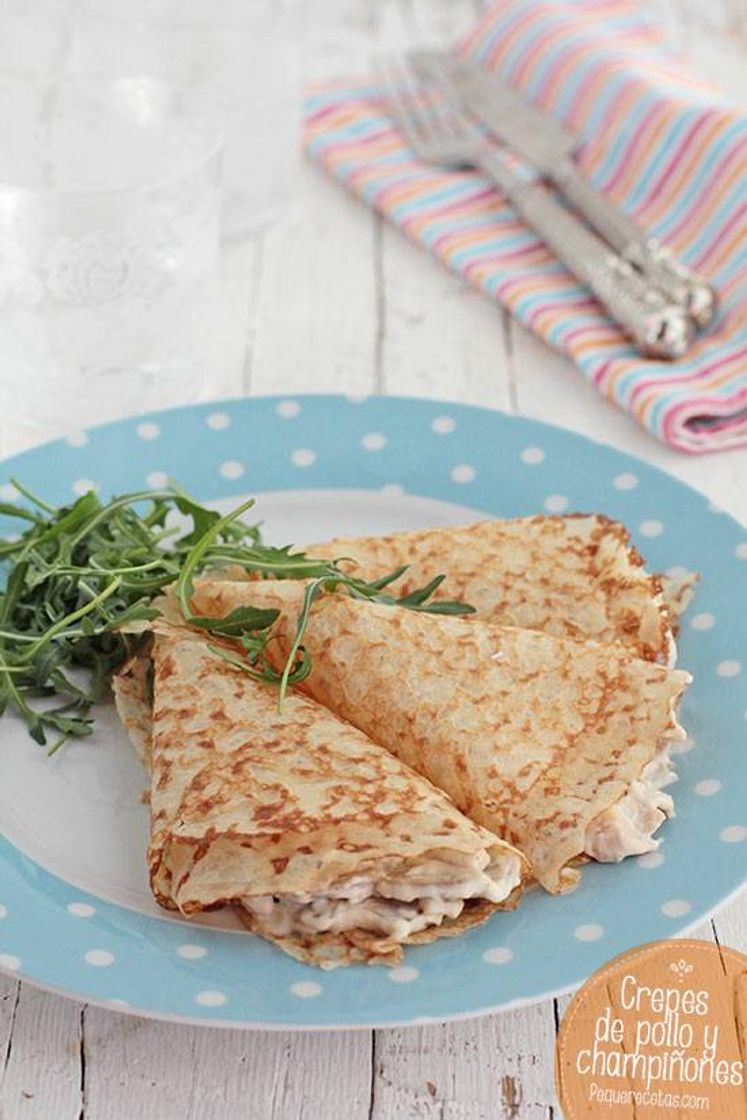 Moda Crepes de pollo con champiñones | PequeRecetas