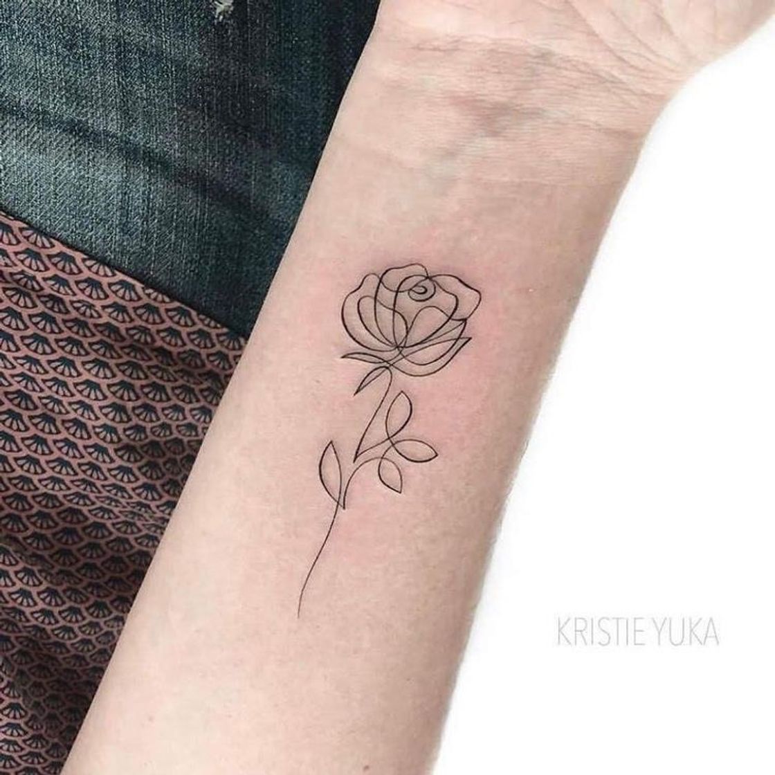 Moda Tatuagem de flor 