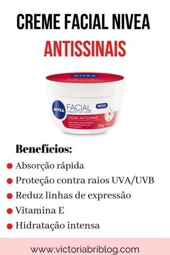 Benefícios do creme nivea antissinais 