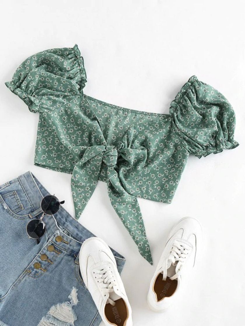 Social Cropped manga puff 