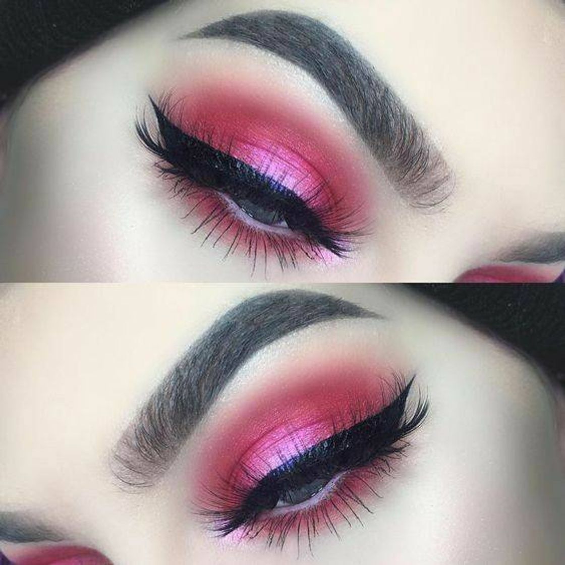 Moda Olhos com tons Rosa escuro