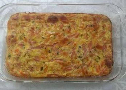 Omelete de forno sem óleo.