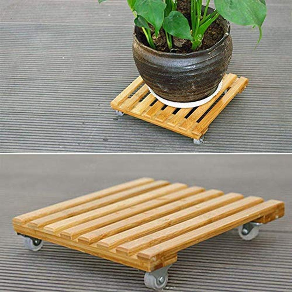 Products Carrito para Plantas de Madera para Trabajo Pesado con Rodillo