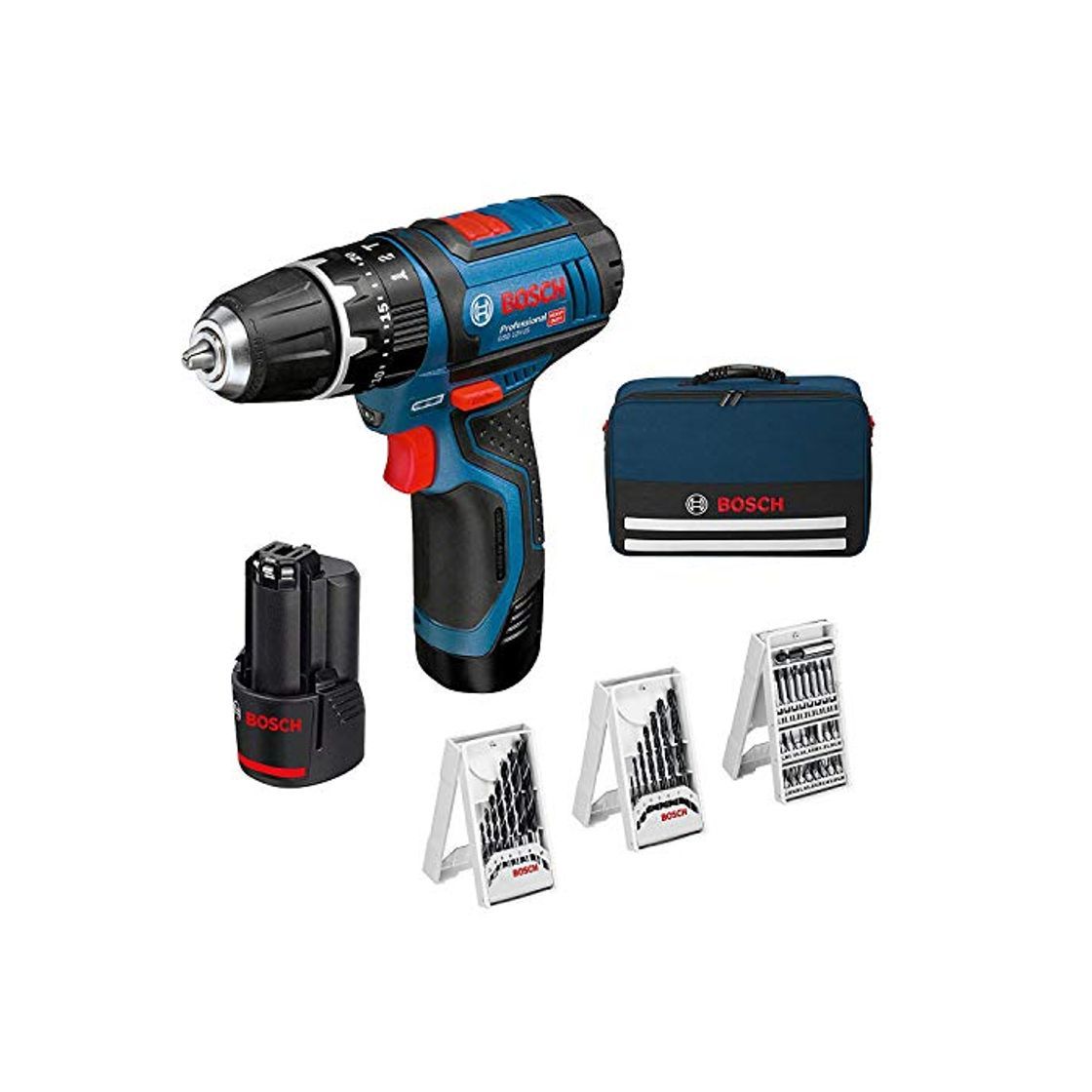 Social Bosch Professional GSB 12V-15 - Taladro percutor a batería
