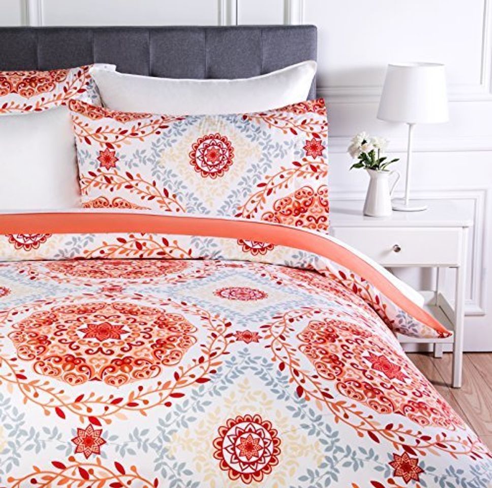 Social AmazonBasics - Juego de ropa de cama con funda de edredón, de