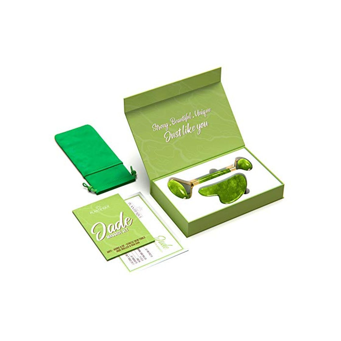 Social Rodillo De piedra De Jade Para Rostro