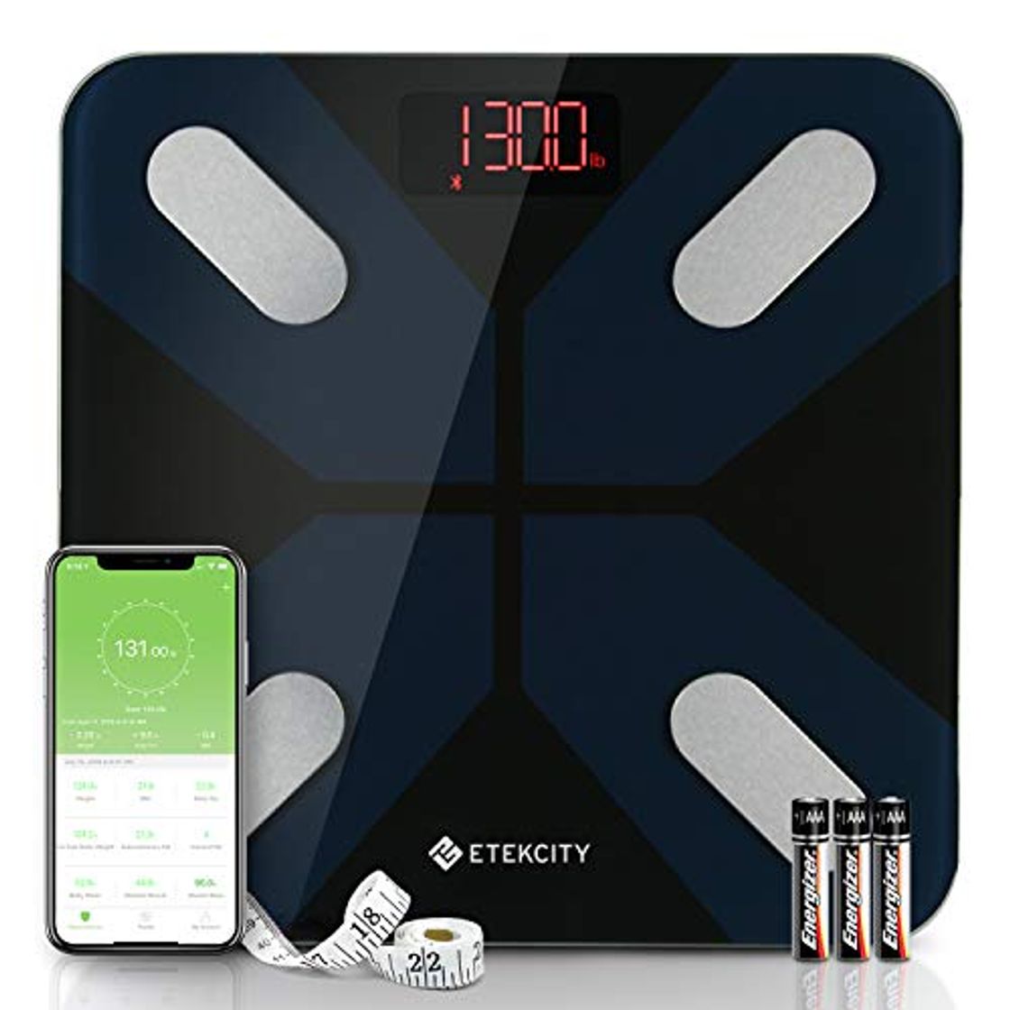 Social ETEKCITY Báscula Grasa Corporal Bluetooth