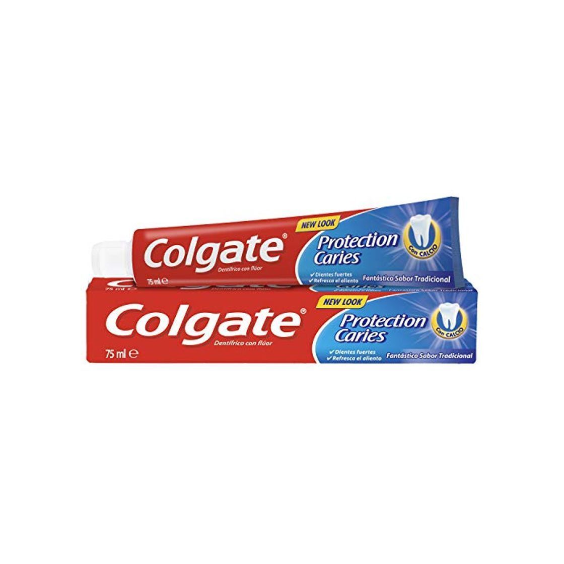 Social Pasta de dientes Colgate Protección Caries flúor activo y calcio líquido