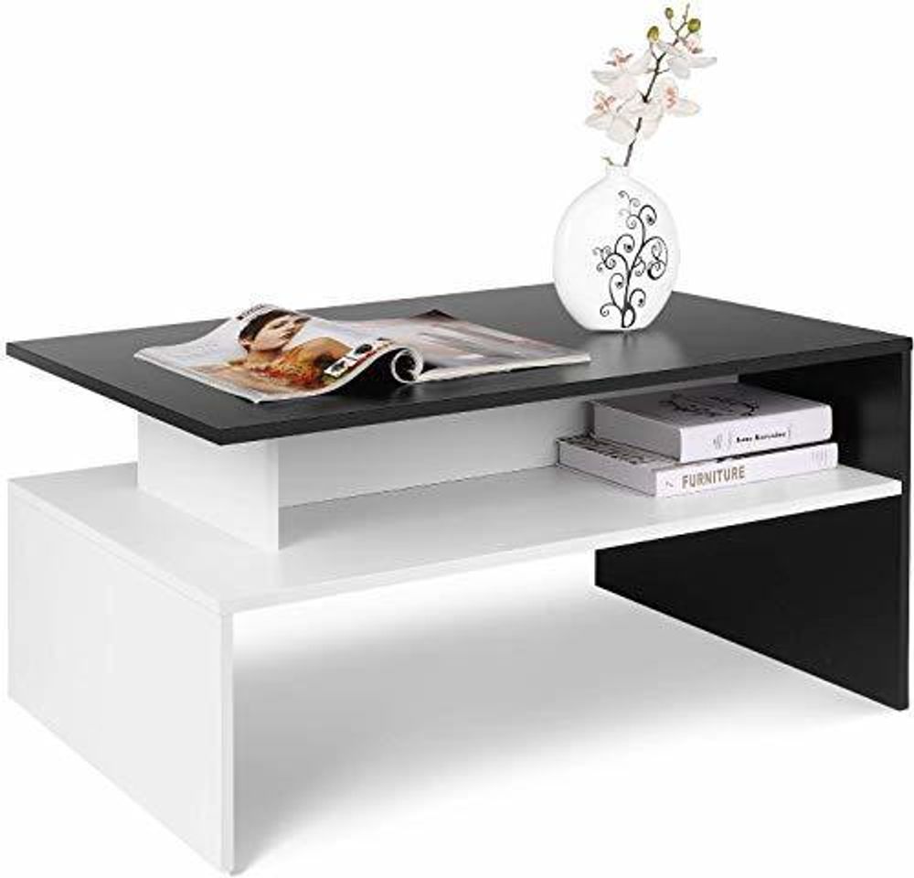 Social Homfa Mesa Centro Salón Mesa de Café Mesa Madera Mesa Auxiliar con