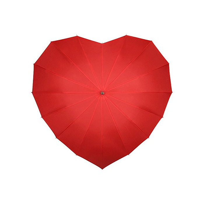 VON LILIENFELD Paraguas Sombrilla Boda Nupcial Mujer Corazón rojo