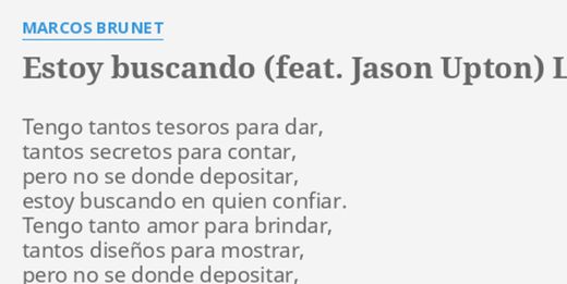 Estoy Buscando (feat. Jason Upton)