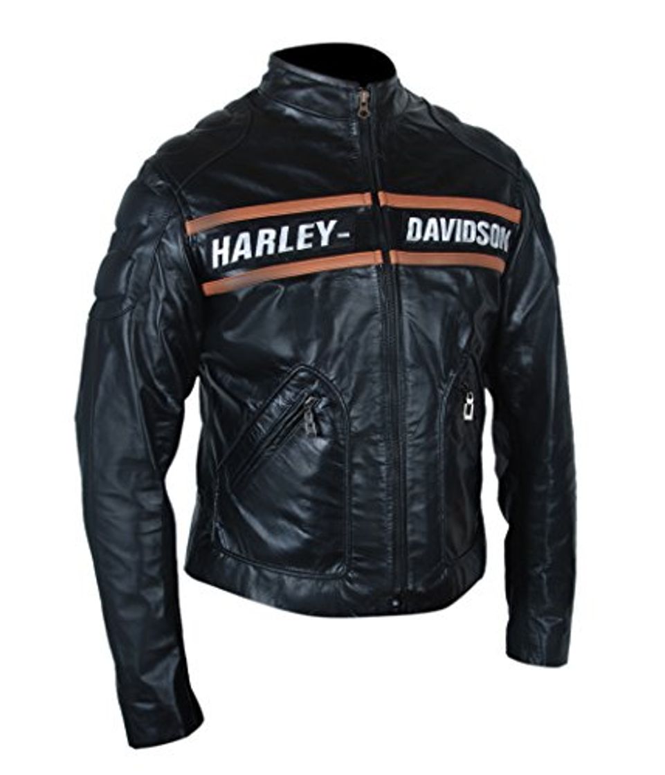 Producto F&H Men's WWE Bill Goldberg Biker Motorcycle Jacket L Black