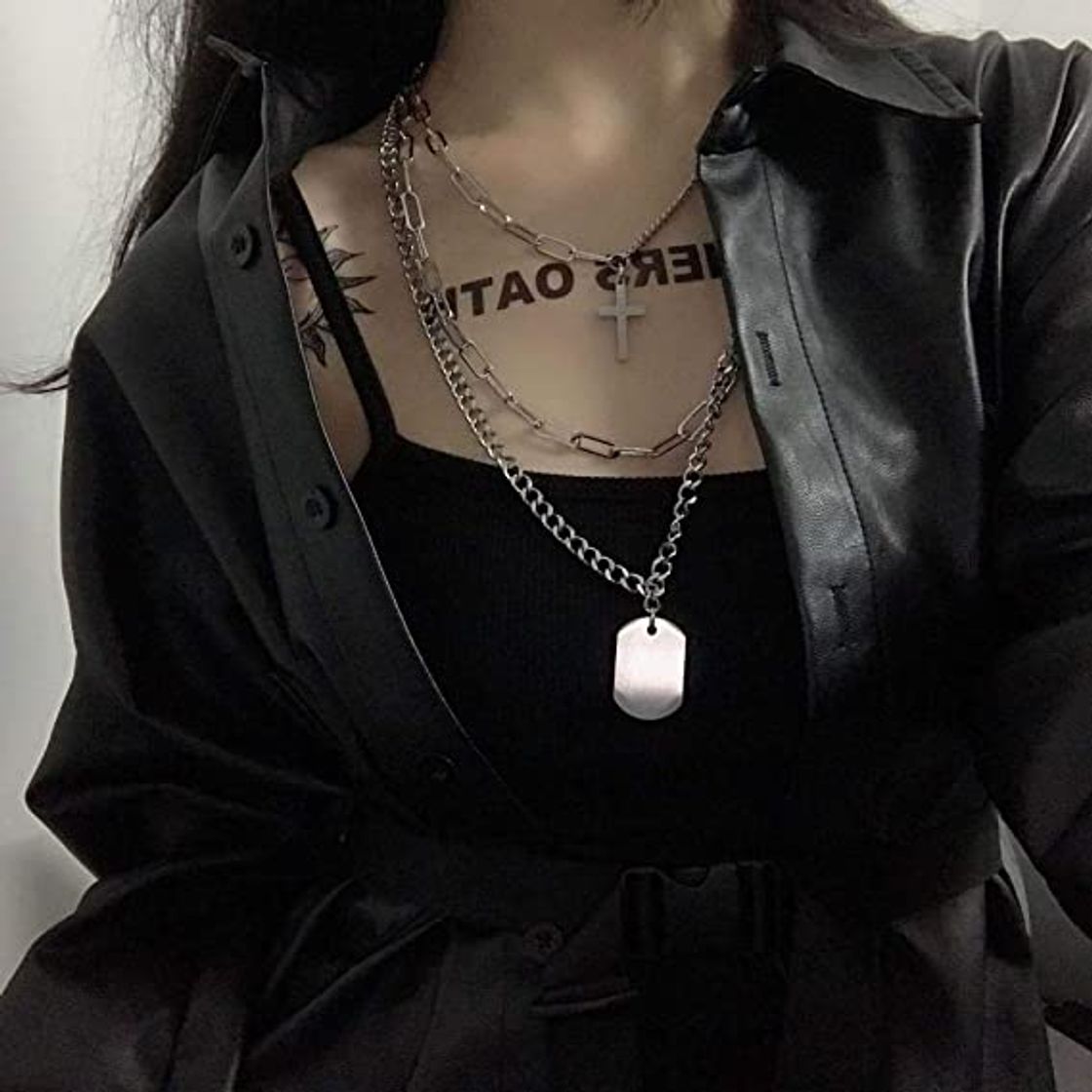 Social Niaofeces Cadena De Suéter Nuevos   Collares De Cadena De Luna De Múltiples Capas