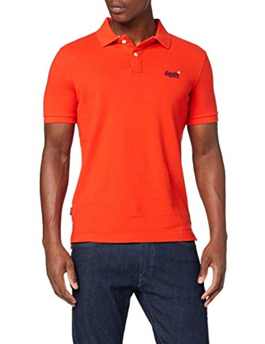 Social Superdry Classic Pique S/s Polo, Rojo