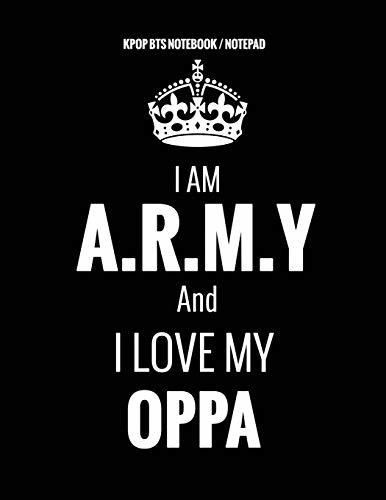 Libros KPOP BTS Notebook Notepad "I Am A.R.M.Y And I LOVE MY OPPA"