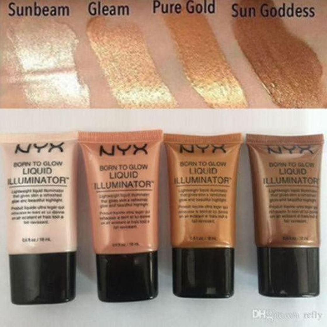 Social NYX Professional Makeup Iluminador líquido Born to Glow Liquid Illuminator, Maquillaje fluido