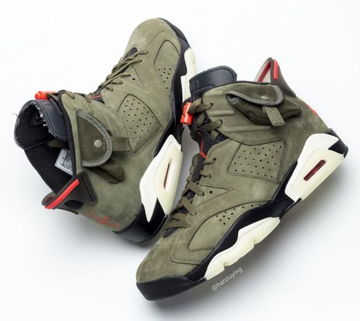 Air Jordan x Travis Scott Cactus Jack Nike AJ VI 6 'Medium Olive'