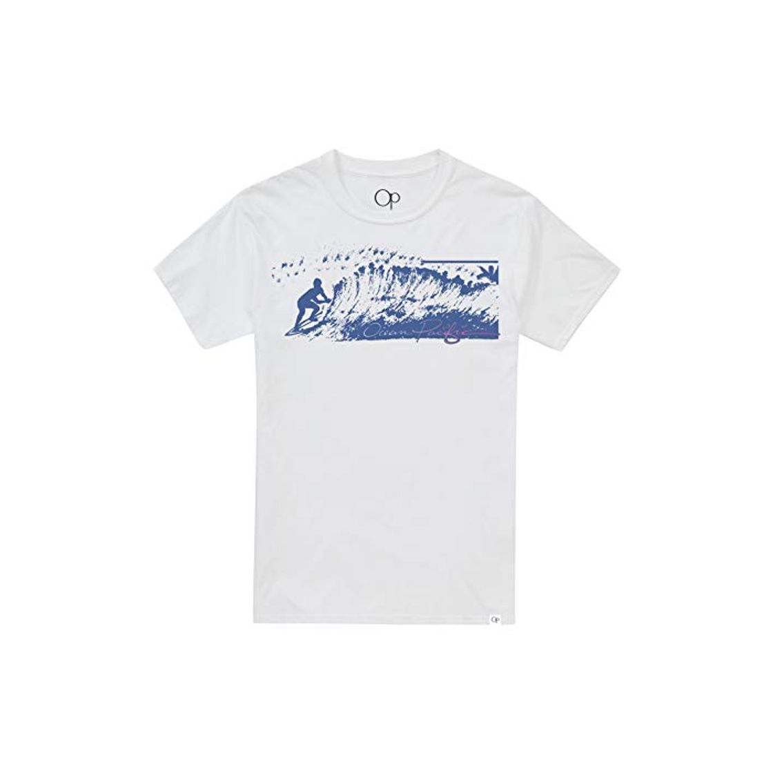 Fashion Ocean Pacific Riding The Wave Camiseta, Blanco