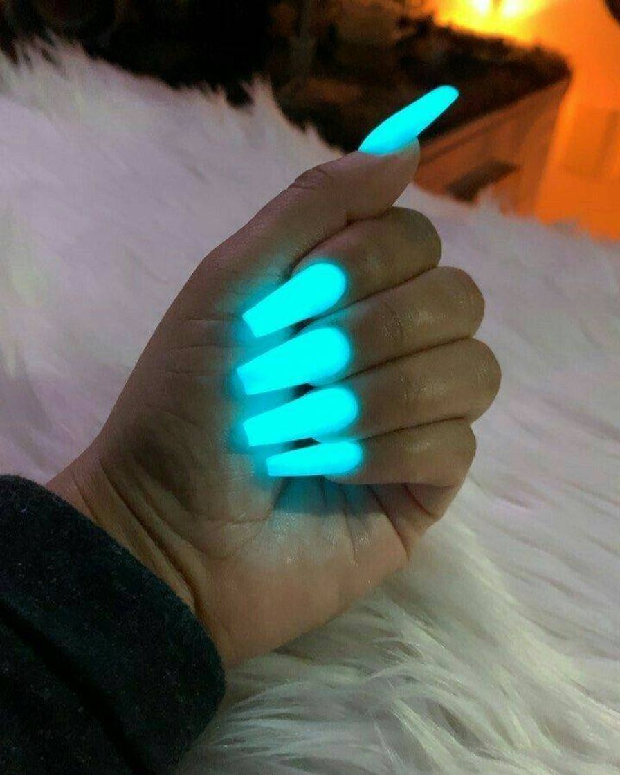 Moda Unhas azuis neon ✨💅 