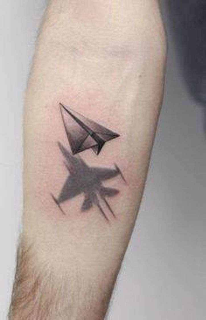 Fashion Tattoo - Sombra do avião de papel 🖤✨