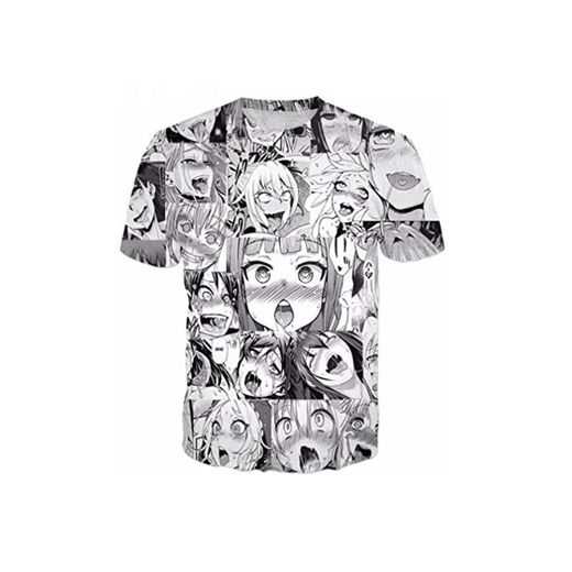 Cowesoo Sexy Chicas AHEGAO Imprimir Hipster Anime Funny Sudaderas Unisex Sudaderas