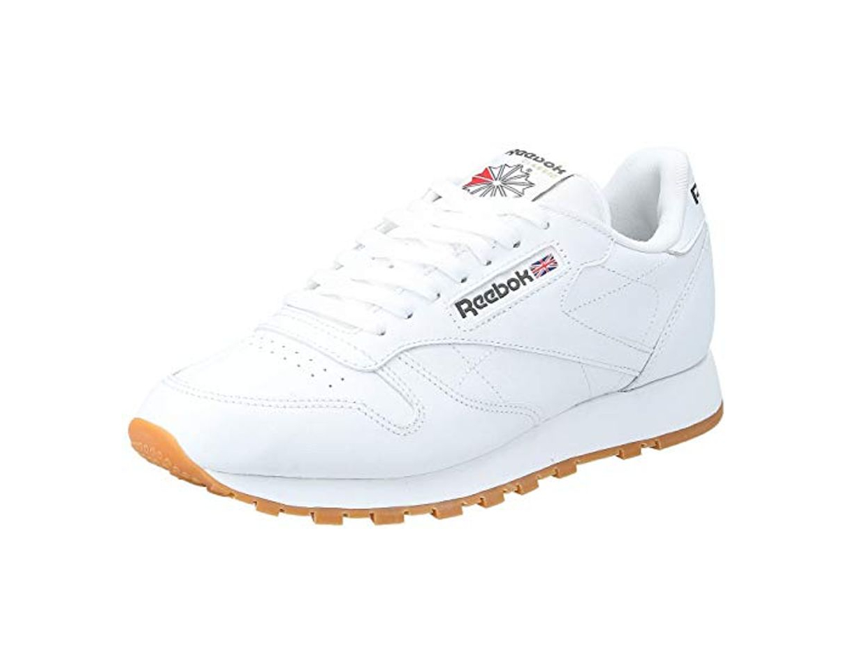 Social Reebok Classic Leather - Zapatillas de cuero para hombre, color blanco