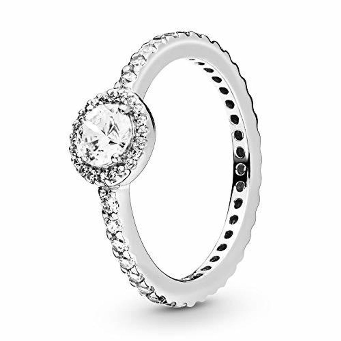 Social Pandora para Mujer-Ring Elegancia clásica 925 Plata Blancos