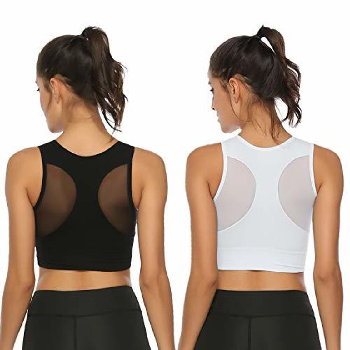 Social Aibrou Sujetador Deportivo para Mujer de Bajo Impacto con Almohadillas Extraíbles Sujetador