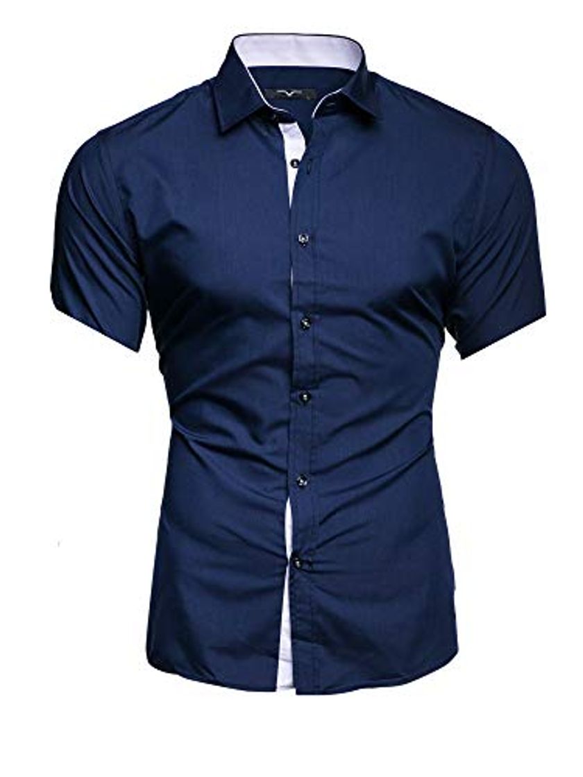 Fashion Kayhan Hombre Camisa Manga Corta