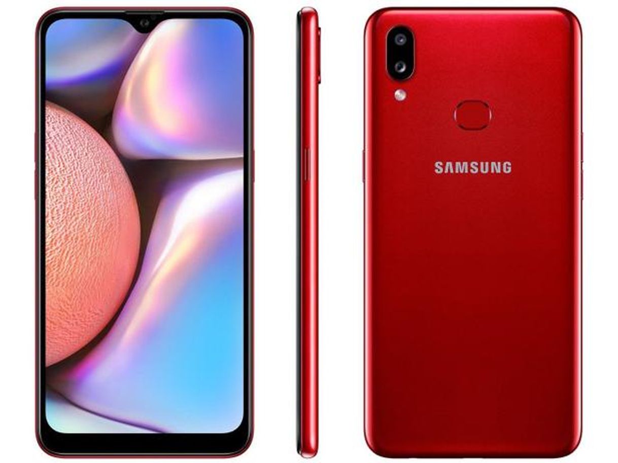 Social Smartphone Samsung Galaxy A10s 32GB Vermelho - 4G 2GB RAM 6,2” Câm.